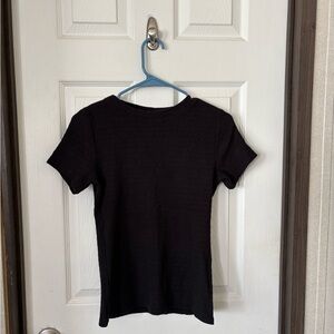 Pilcro Black Short Sleeve Tee